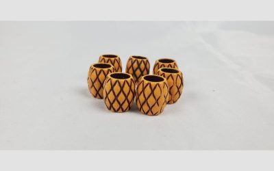 African wooden beads (5 pics)