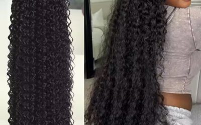 Deep wave Human hair bundles, curly Hair burmese weaving raw unprocessed virgin hair extensions(24 26 28)