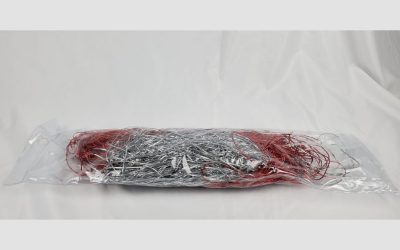 Silver and red hair string hair accessories